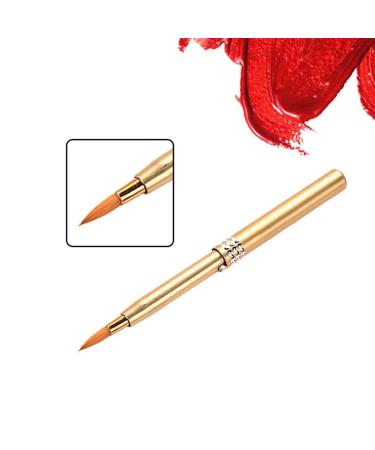 Androxeda Lip Brush - Portable Lip Applicator with Cap | Professional Makeup Tool for Lipstick & Lip Gloss | Natural Synthetic Bristles | Available in Blue Pink Gold Purple - Buy Online on GoSupps.com
