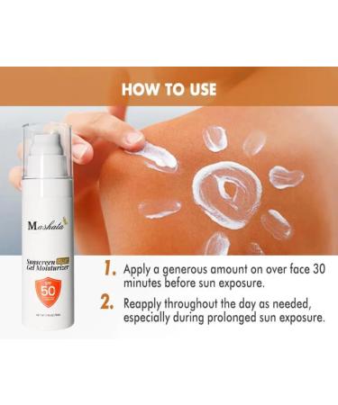 Mashata Sunscreen Gel Moisturizer - Buy Online on GoSupps.com