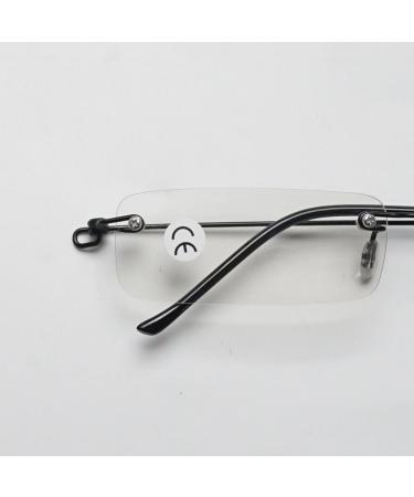 Shop Lanomi Mini Frameless Reading Glasses - Ultra-Light Blue Light Filter Narrow Fit Borderless Design Silver Metal Case 2.5x Magnification - Perfect for Women & Men - Buy Online on GoSupps.com