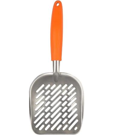 Large Metal Cat Litter Box Scoop Stainless Aluminum Alloys 13.8"*5.5"*1.8" (Orange) - Buy Online on GoSupps.com