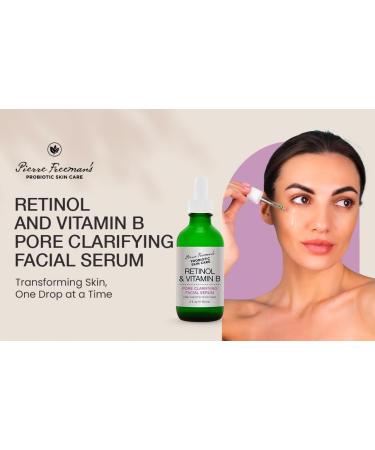 Pierre Freeman Probiotic Skin Care Retinol & Vitamin B Facial Serum - Pore Clarifying 2oz | Best Anti-Aging & Skin Renewal Solution - Buy Online on GoSupps.com