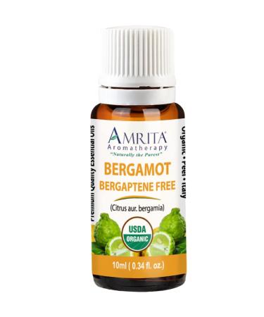 Organic Bergamot Bergaptene Free Essential Oil 100% Pure and Undiluted Citrus AUR. bergamia Premium Quality Aromatherapy Oil Tested and Verified Size: 10mL (0.34 Fl. Oz.) 0.34 Fl Oz (Pack of 1)