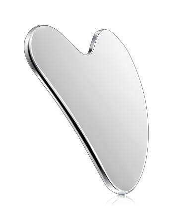 Gua Sha Stein Massage tool Gua Sha stainless steel heart shape gua Sha massage tool anti-wrinkle tool facial massage for eye swelling skin tightening of face.1