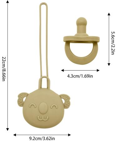 Buy Silicone Pacifier Holder & Cover Set for Babies | Easy Clean Travel Diaper Bag Accessory - Buy Online on GoSupps.com