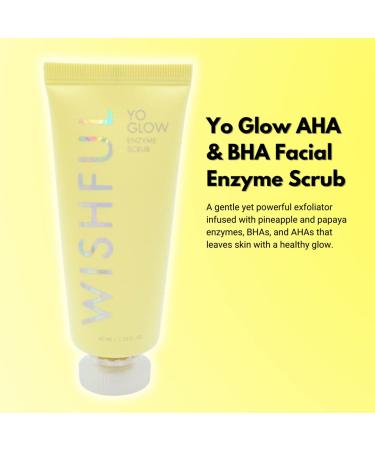 Wishful by Huda Beauty Yo Glow Enzyme Scrub 40ml/1.35oz - Exfoliating Facial Scrub - Buy Online on GoSupps.com