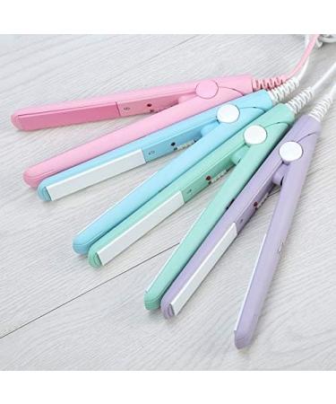 4 Colors 2 in 1 Mini Hair Straightener | Ceramic Tourmaline Flat Iron & Curling Iron - Buy Online on GoSupps.com