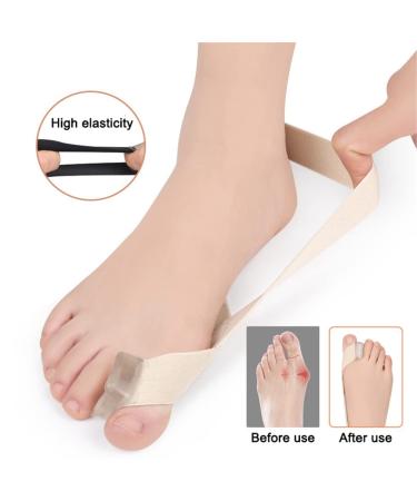 Hallux Valgus Corrector - Gel Bunion Corrector for Men and Women, Toe Separator & Straightener for Bunion Pain Relief - Day/Night Support (Large Skin) - Buy Online on GoSupps.com