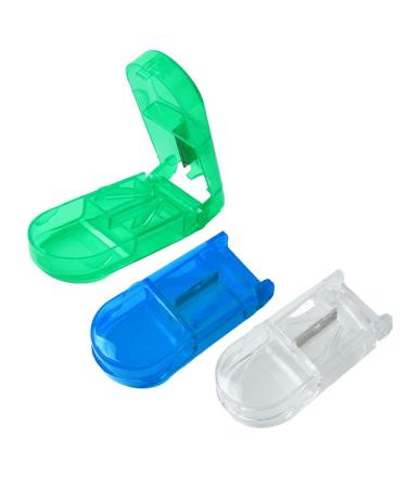 Ximimark 6 pcs Easy-to-Use Pill Cutter and Storage Box - Perfect for Medication Management and Organization