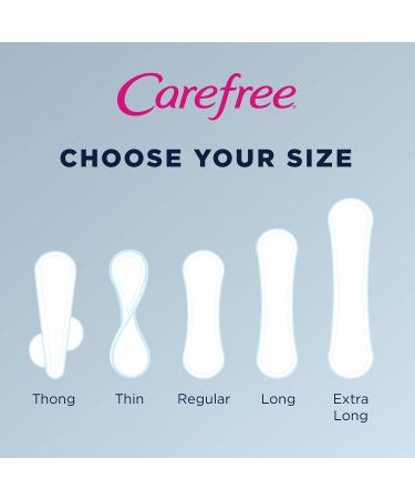 Carefree Acti-Fresh Panty Liners - Soft & Flexible Feminine Care Protection - 120 Count - Buy Online on GoSupps.com