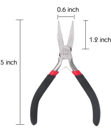 Flat Nose Pliers 5 Inch - Smooth Jaw for Jewelry Making, Wire Wrapping & Bending - Buy Online on GoSupps.com