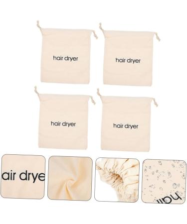 Healeved 16 Pcs Hair Dryer Storage Bag Hair Bag Dryer Carrying Bags Travel Hairdryer Organizer Fabric Beige - Buy Online on GoSupps.com
