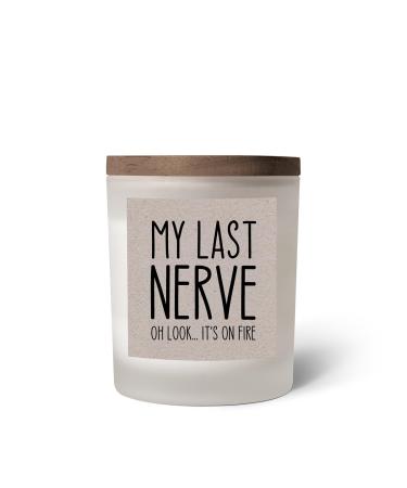 Veracco My Last Nerve Birthday Gifts for Her Him Women Mom Sister Bestfriends Coworkers Gifts- Relaxing Gifts Graduation BFF Gifts (Lavender)