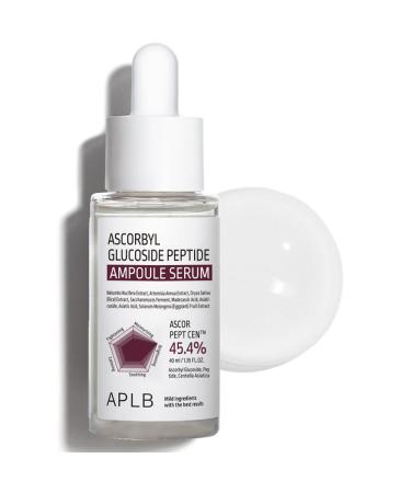 APLB Ascorbyl Glucoside Peptide Ampoule Serum | ASCOR PEPT CEN 45.4% 1.35 FL.OZ/Korean Skincare Wrinkle care Elasticity care Improve skin texture Helps with skin discoloration