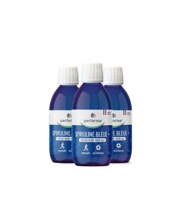 Performe Performe - Blue Liquid Spirulina + Highly Concentrated in Phycocyanin at 6000 mg/l 20-day course Endurance and Recovery Highly Absorbable Liquid Formula (3)
