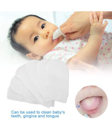 Kid Baby Finger-cot Elastic Brush Set for Oral Care | 6Pcs Cotton Gauze Oval Deciduous Toothbrush Tool - Buy Online on GoSupps.com