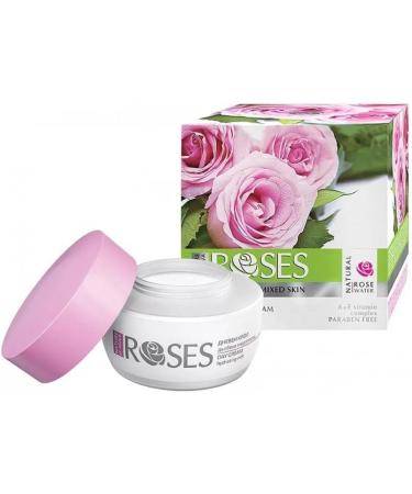 Roses Hydrating & Regenerating Day Cream- With Vitamin and Natural Rose Water - 30ml - Buy Online on GoSupps.com