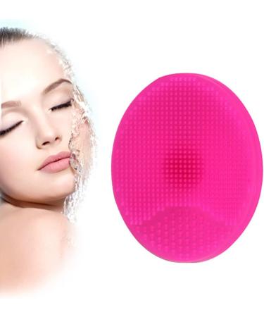 Silicone Face Scrubber Face Brush Face Wash Brush Skincare Tools Lip Scrubber for Shower Wash (Rosy)1PC - Buy Online on GoSupps.com