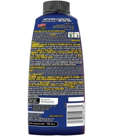 Drano Dual-Force Foamer Clog Remover and Cleaner for Shower or Sink Drains Unclogs and Removes Sources of Odor - 17 Fl Oz - Pack Of 2 - Buy Online on GoSupps.com