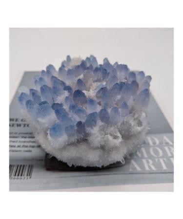 Natural Crystal Rough Rare Beautiful Blue Ghost Phantom Quartz Beautiful (Size : 400-500g) (Size : 300-400g)