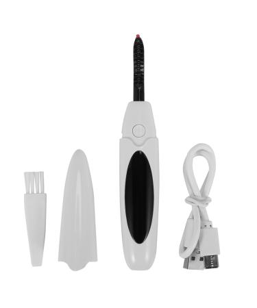 Yangyou Electric Heated Eyelash Curler USB Charge Makeup Curling Kit Long Lasting Natural Eye Lash Curler White