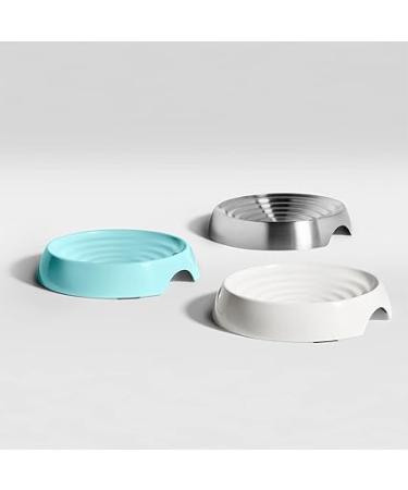 CatGuru Whisker Stress-Free Cat Food Bowl - Non-Slip Shallow Stainless Steel Dish - Buy Online on GoSupps.com