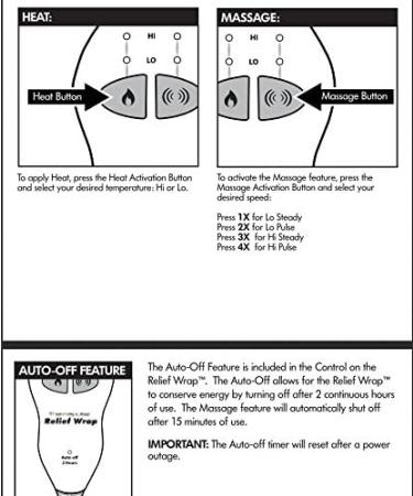 Ontel Thermapulse Relief Wrap Extra Long Heat Wrap Blue - Soothing Heat Therapy - Buy Online on GoSupps.com