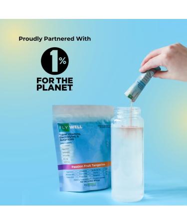Travel Vitamin Tonic - Electrolyte Powder for Jet Lag & Hydration | Passion Fruit Tangerine | Immune Support & Calmness | 15 Sticks - Buy Online on GoSupps.com