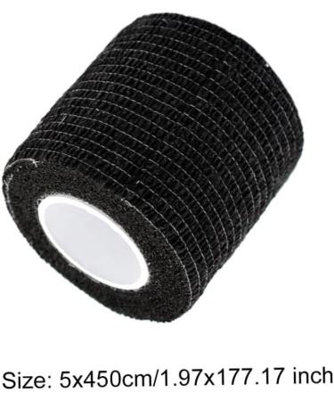 Self Adherent Waterproof Elastic Bandage Tape - Breathable Athletic Wrap - Black 5x450cm - Ship Internationally - Buy Online on GoSupps.com