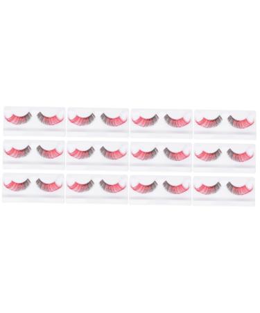 ABOOFAN 12 Pairs Halloween False Eyelashes Vivid Eyelashes Makeup Faux Eyelashes Pesta as Postizas Naturales Natural False Eyelashes Art Eyelashes Adhesive Dense Miss Imported Fiber
