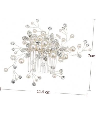 Housoutil Tiara Bridal Headdress Bridal Hair Comb Women Hairpin Wedding Headpiece Hair Dryer Rhinestones Bride - Buy Online on GoSupps.com