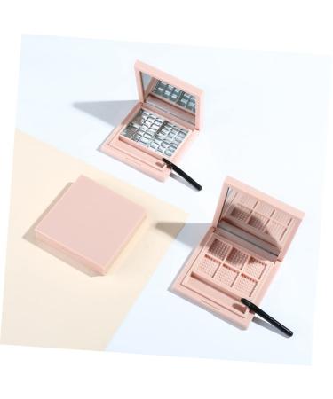 NOLITOY 6 Pcs Empty Eyeshadow Pans - DIY Pink Eye Shadow Palette & Organizer | Magnetic Makeup Tray for Highlighter & Lip Balm - Buy Online on GoSupps.com