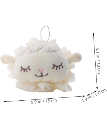 2pcs Lamb Bath Flower Loofah Set | Exfoliating Shower Puffs for Women | Bathroom Accessories - Buy Online on GoSupps.com