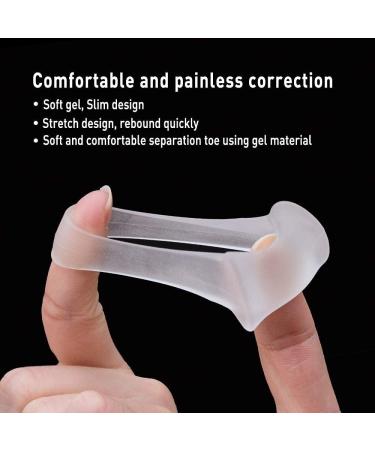Jinlanshop Toe Separator & Spreader - 4 Piece Gel Toe Protectors for Friction Relief & Pressure Relief - Unisex Medium Distance - Buy Online on GoSupps.com