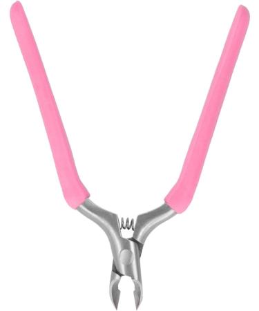 Cuticle Wrench Cuticle Trimmer Non-Slip Stainless Steel Ergonomic Design with Protective Cover for Home Manicure (Roseate) - Buy Online on GoSupps.com