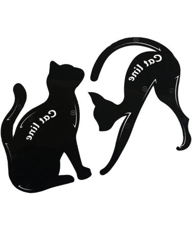 LALAFINA 2pcs Eyeshadow Stencil Cat Eye Stencil Eyeliner The Cat - Buy Online on GoSupps.com
