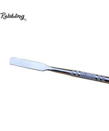 Rolabling 7.2 Pro Stainless Steel Makeup Spatula Double Sided Cosmetic Stirring Rod Nail Art Manicure Tool - Size 2 - Buy Online on GoSupps.com