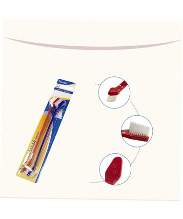 DOITOOL 2pcs Set Nylon Wire Toothbrush Dog Toothbrushes Double Sided Toothbrush Toothpaste Double Head - Buy Online on GoSupps.com