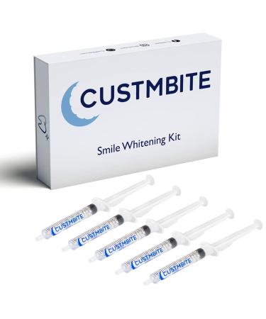 CustMbite Premium Teeth Whitening Gel Applicator, 44% Carbamide Peroxide, (5) 3ml Applicators 5 Count (Pack of 1)