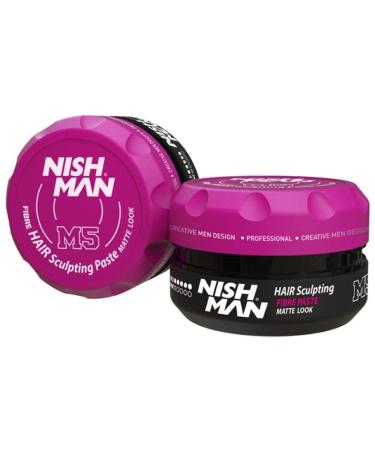 nishman Hair Styling Series (Fiber Hair Styling Matte Wax M5 100ml)