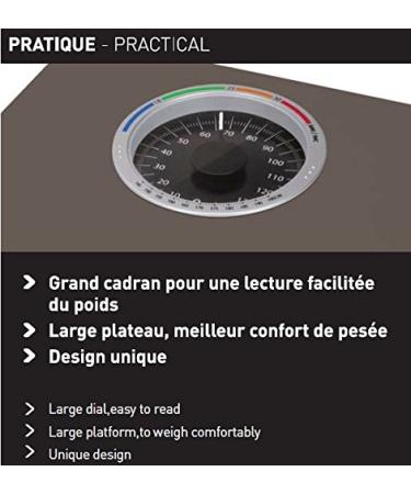 Terraillon Large Display Mechanical Bathroom Scales in Brown - Accurate and Stylish - Buy Online on GoSupps.com