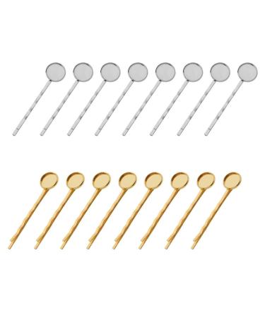 Buy Heallily Bobby Hairpins & Hair Clips - 40 Mixed Color Cabochon Bezel Set for Tinkering & Crafts - Buy Online on GoSupps.com