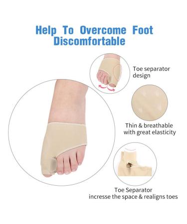 Plabbdpl Hallux Valgus Correction - 2 Piece Toe Spreader & Bunion Corrector for Men & Women - Buy Online on GoSupps.com