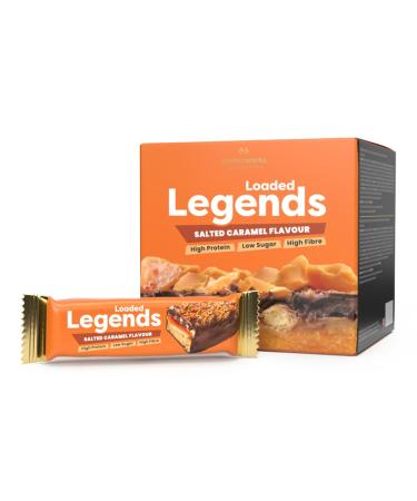 THE PROTEIN WORKS Protein Works - Loaded Legend Bars | 14g Protein | 12 Packs x 47g | Low Sugar | Salted Caramel