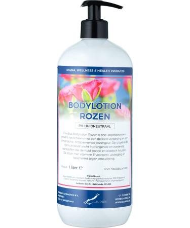 Claudius Roses Body Lotion 1 Litre with Pump