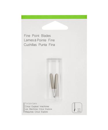 Standard Replacement/Fine-Point Cutting Blades for Cricut Paper-Cutting Machines (2 Blades Total) Grey-standard cutting blades(2 pcs)