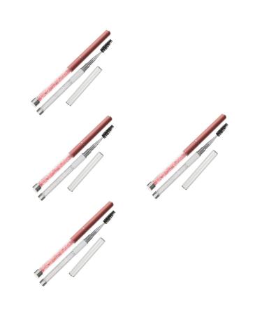 Beaupretty 8 Pcs Grafting Eyelash Brush Fiber Eyelash Curler With Hat