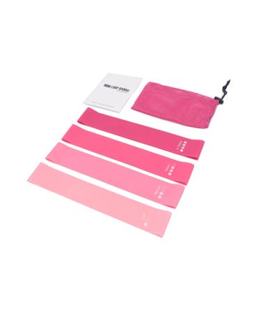 Pink gradient series Resistance Bands Skin-Friendly Resistance Fitness Exercise Loop Bands