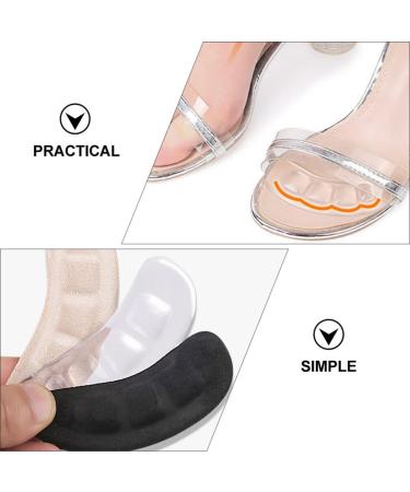 Buy SOLUSTRE Non-Slip Heel Inserts - 4 Pairs Metatarsal Pads for Foot Care | Invisible Flannel Insole Pads for Girls & Running - Buy Online on GoSupps.com