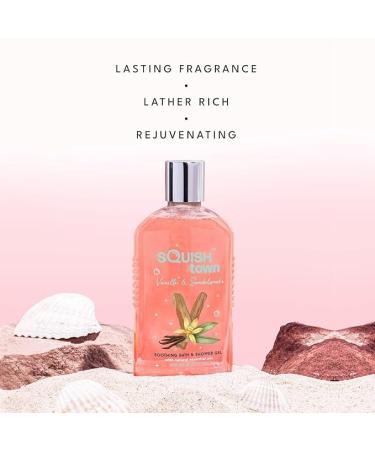 Buy Vanilla & Sandalwood Body Wash | 250ml Aloe Vera Shower Gel | Essential Oils Aromatherapy Cleanser for Men & Women - Buy Online on GoSupps.com