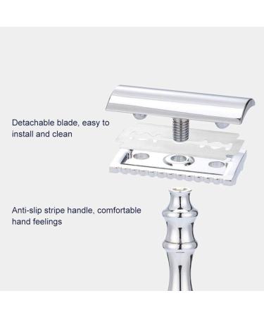 Classic Double Edge Metal Razor for Men | Premium Beard Care Tool - International Shipping - Buy Online on GoSupps.com